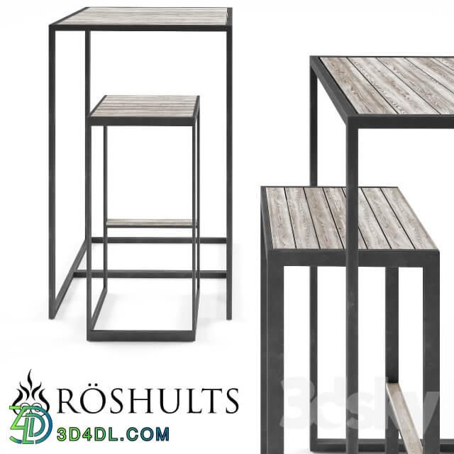 Table Chair Roshults Garden Bar Table Set
