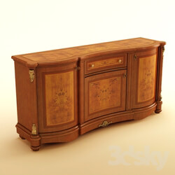 Sideboard Chest of drawer Showcase 3 door Pitti 