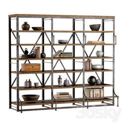 FRENCH LIBRARY WIDE RACK II 3D Models 