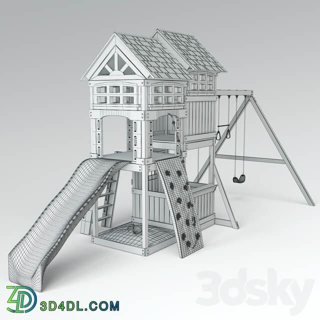 Suncast Vista Hybrid Play Set WRP7000D 3D Models