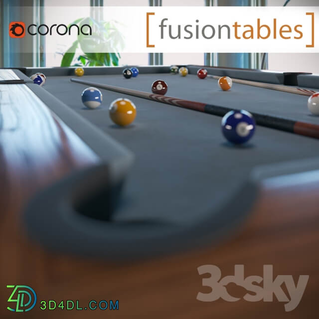 FUSIONTABLES METAL LINE Dining pools