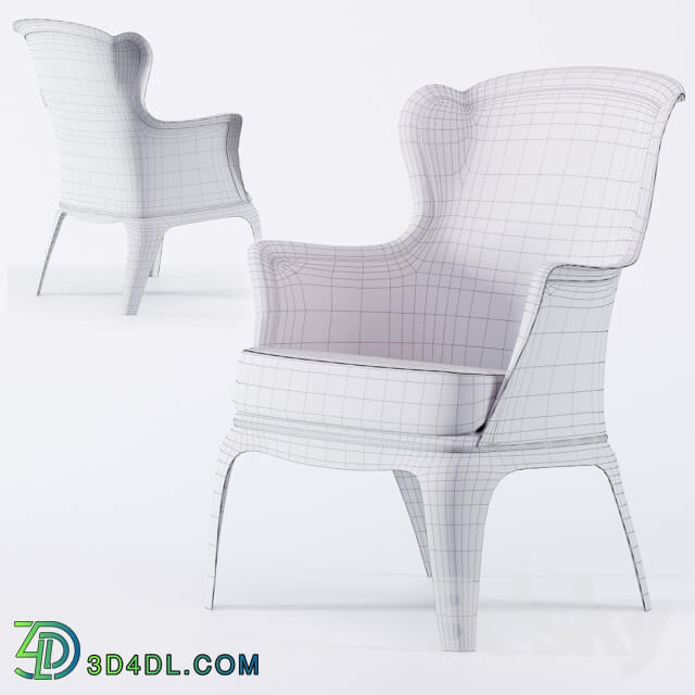 Polycarbonate Modern Accent Chair