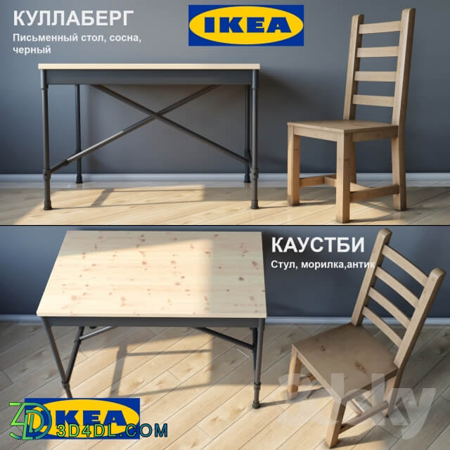Table Chair Chair and table IKEA KULLABERG KAUSTBI