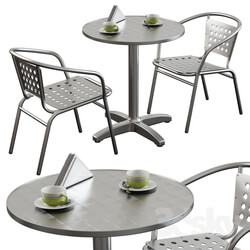 Table Chair Outdoor Aluminium Furniture 