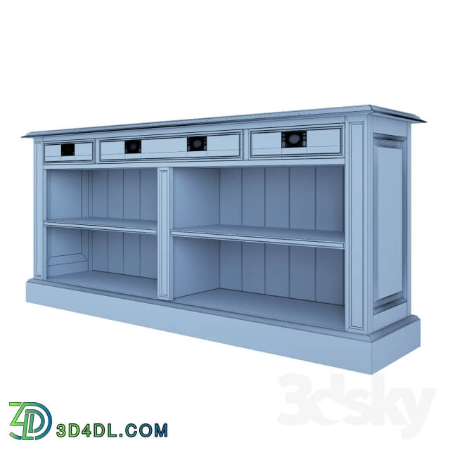 Sideboard Chest of drawer Chest Keywest Open Bookcase