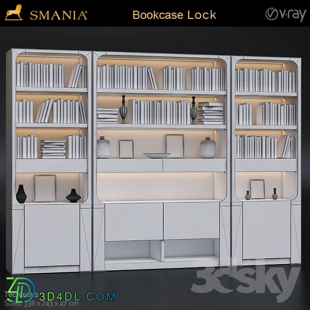Wardrobe Display cabinets Smania Lock