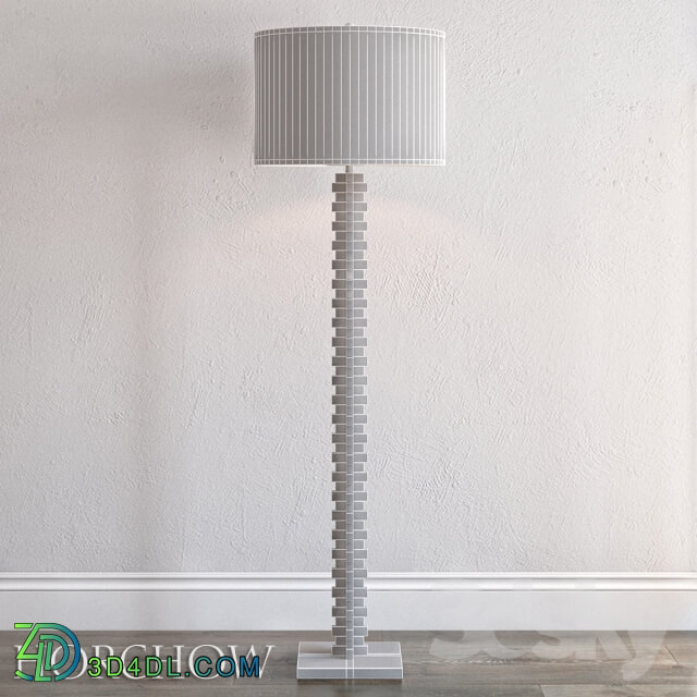 STACKED LUCITE FLOOR LAMP