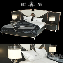 Bed Bed PARS with bedside table and lamp 