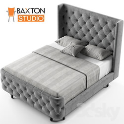Bed Baxton Studio Regina Wood Contemporary Bed Queen 