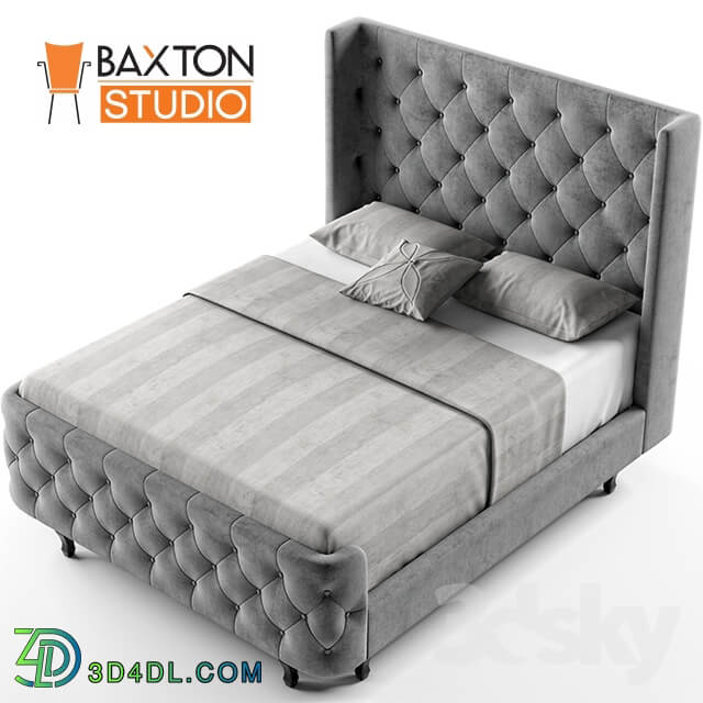 Bed Baxton Studio Regina Wood Contemporary Bed Queen