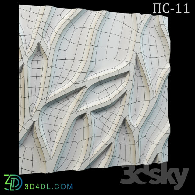 Decorative 3D panel PS 11 3D Models
