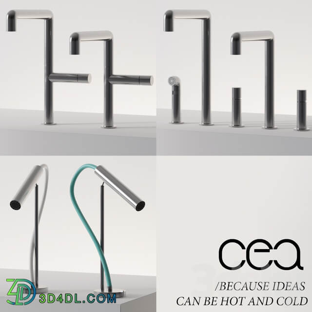 Kitchen faucets CEA Design corona vray Faucet 3D Models