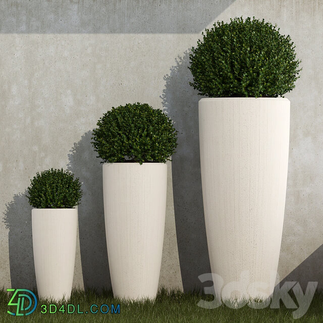 Outdoor Planters 02 3D Models