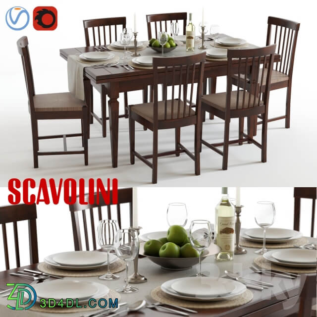 Table Chair Scavolini Armony Chairs and Table