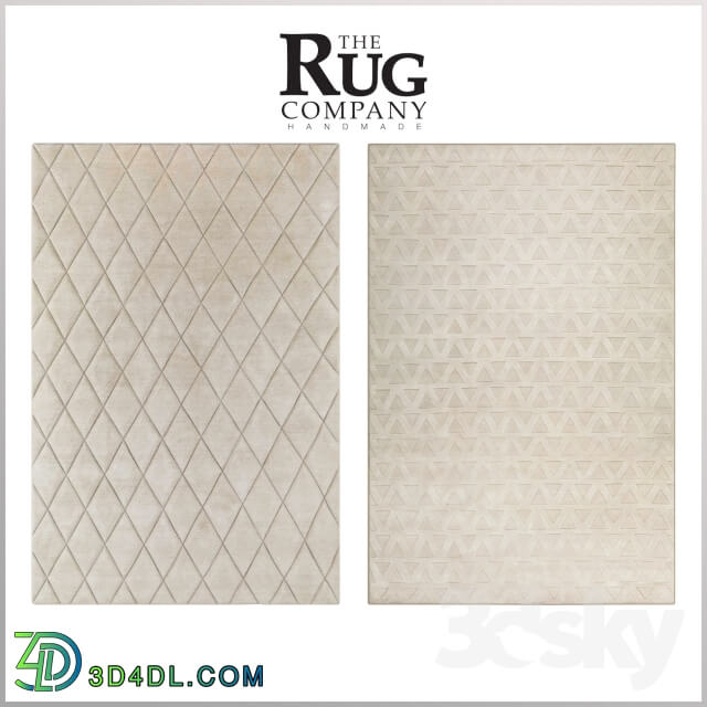 CAPITONE amp TRIANGLES WHITE RUGS. RUG COMPANY.