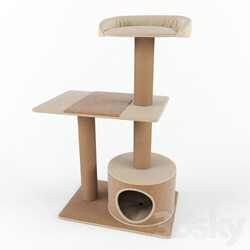 PetPals Group 3 Level Playhouse Condo Cat Tree Miscellaneous 3D Models 