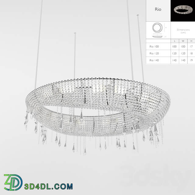 rio Pendant light 3D Models