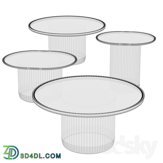 Button Tables set by B B Italia