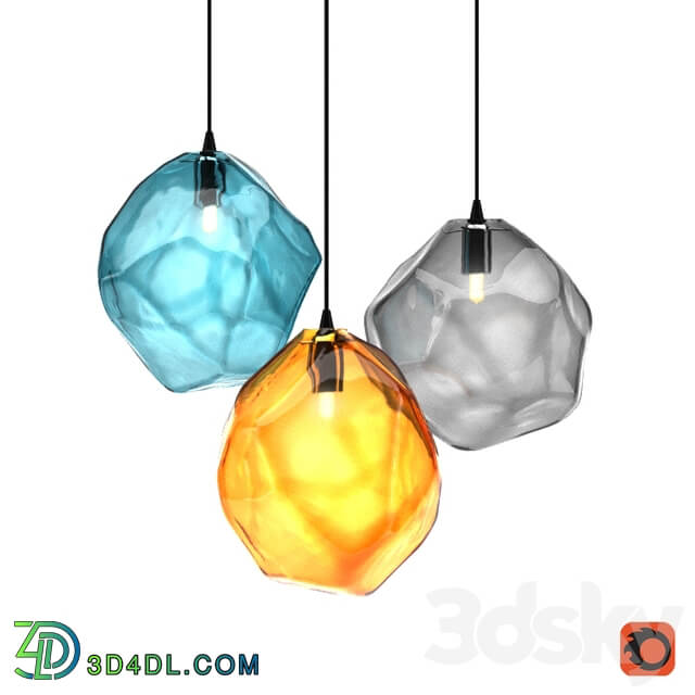 Color Ice Cube Pendant Pendant light 3D Models