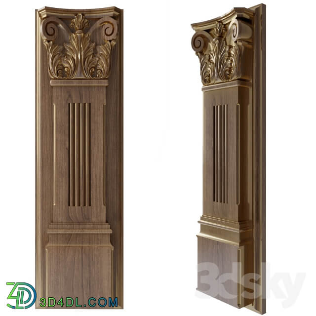 Pilaster carved