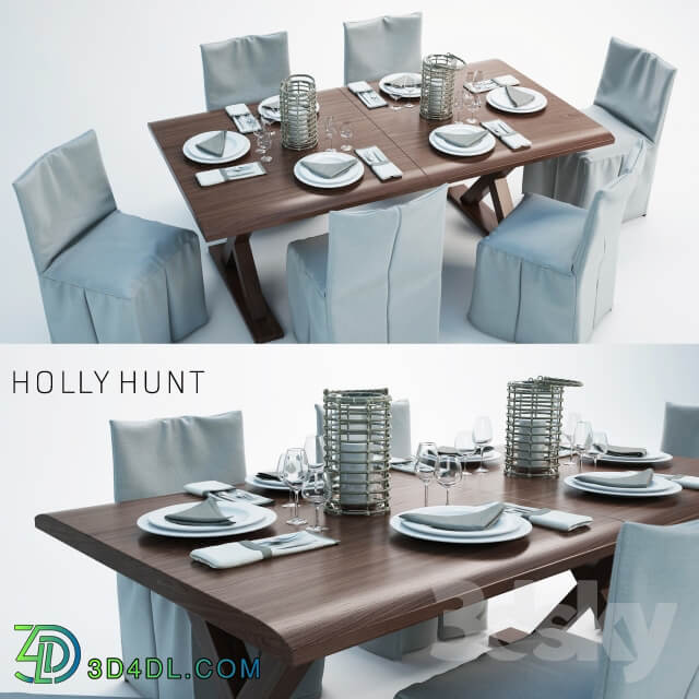 Table Chair holly hunt dining set