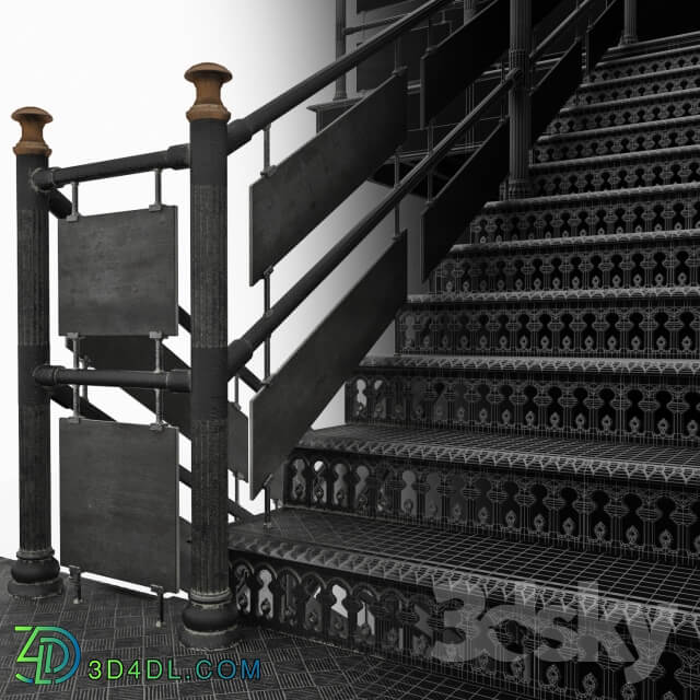 cast iron staircase