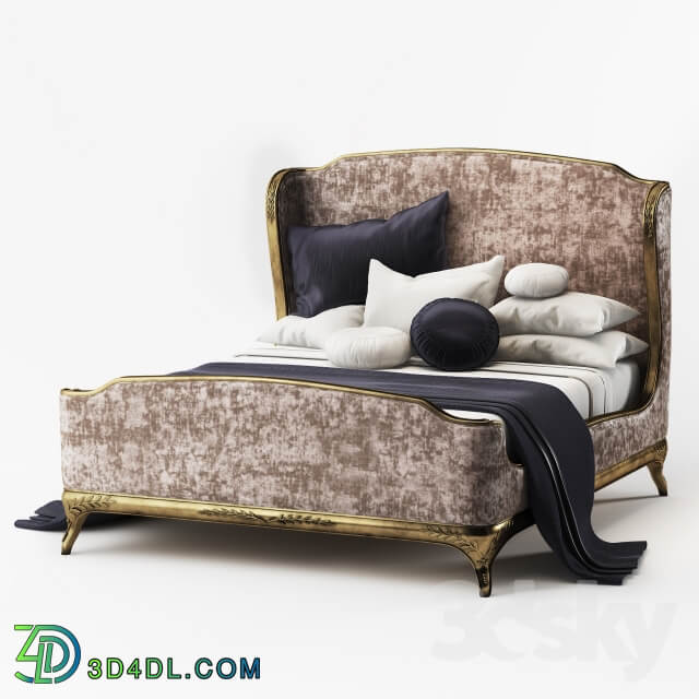 Bed Bed US Cali King Jonathan Charles Fine Furniture Versailles 494 762 W1 F9