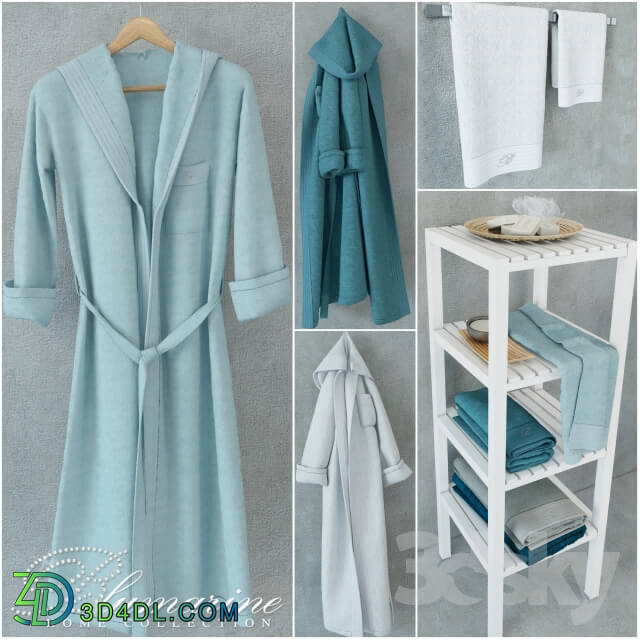 Blumarine Home collection of towels and bathrobes