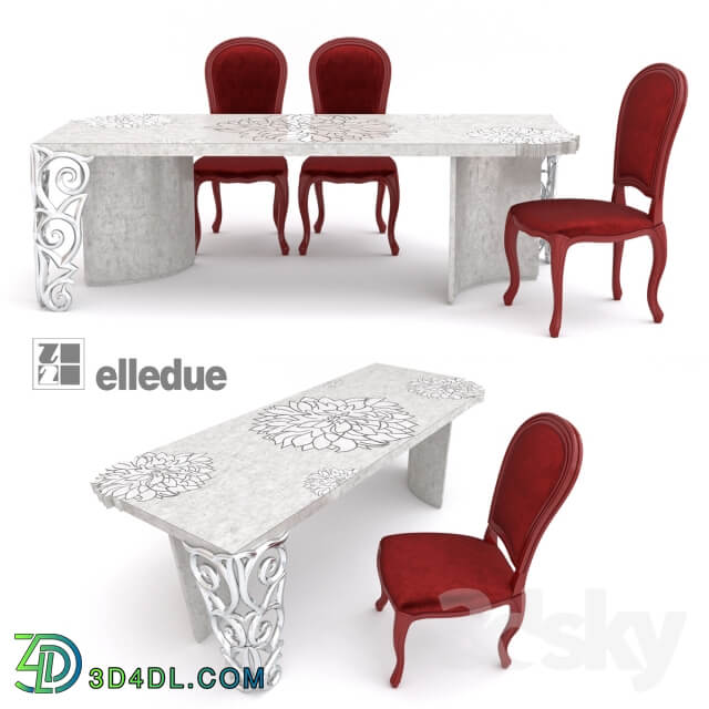 Table Chair Table and chair Elledue