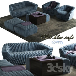 Sofa Chic blue Sofa set 