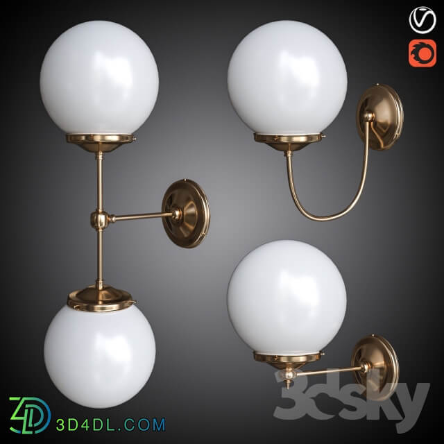 Chandelier and sconce set MULLAN