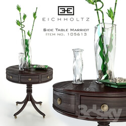 Table Eichholtz Side Table Marriot with vases 