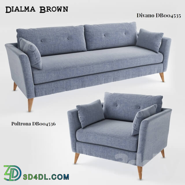 Dialma Brown Divano db004535 Poltrona db004536