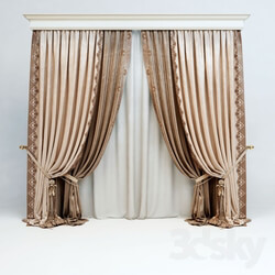Curtains in a classic style 