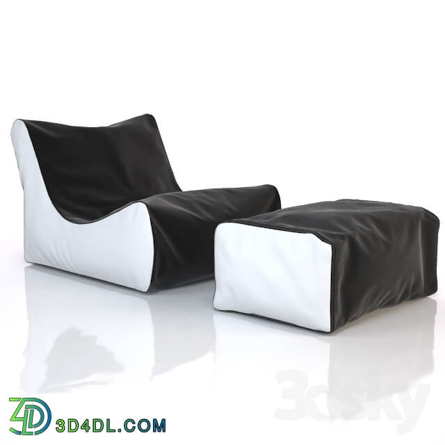 Lounger chair and ottoman