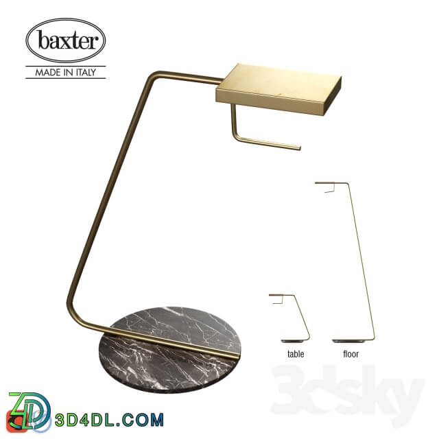 Baxter Blade table and floor lamp