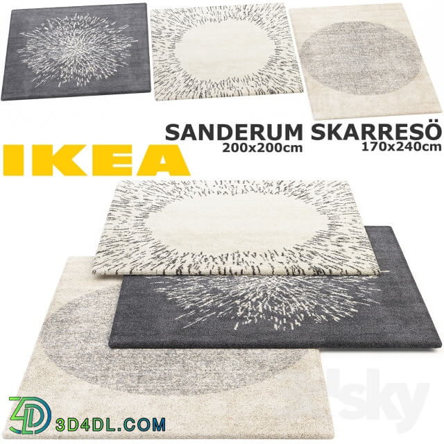 IKEA SANDERUM SKARRESO SANDERUM SKARRESЁ RUGS SET