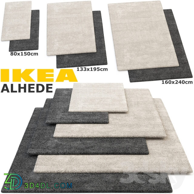 IKEA ALHEDE ALHEDE RUG SET