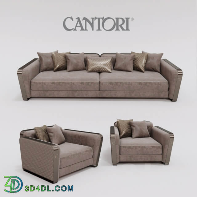 Cantori Voyage sofa and armchair