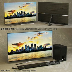 TV SAMSUNG UE55KS8000 55 inch Smart TV SUHD. Sound Projector SONY HT NT5. 