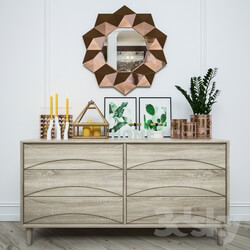 Sideboard Chest of drawer Decorative set 