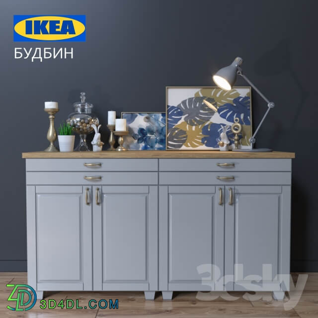 Sideboard Chest of drawer Ikea Chest BUDBIN