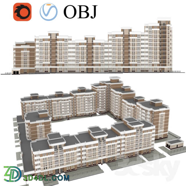 Quarterly building apartment building