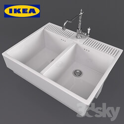 Dumshё double overhead sink 