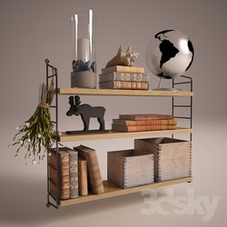 Other decorative objects String shelf with decor 