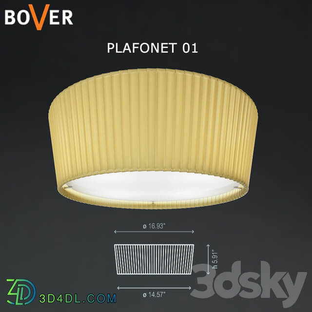 Bover Plafonet 01 Ceiling lamp 3D Models