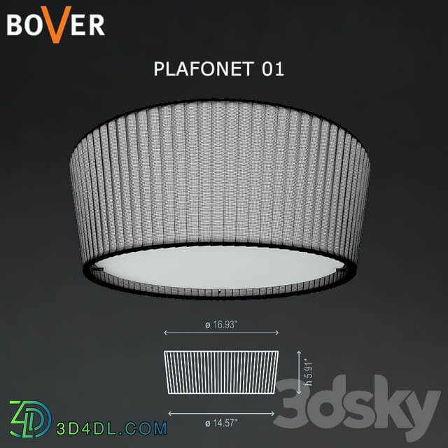 Bover Plafonet 01 Ceiling lamp 3D Models