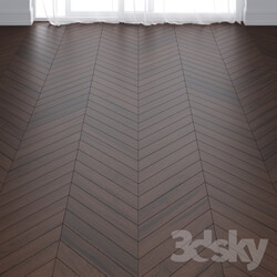 Ebony Oak Wood Parquet Floor in 3 types 