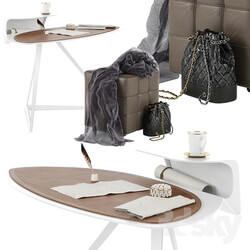 Table Chair Cattelan Italia Storm desk set 02 