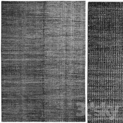 Carpet Hay Moire Kelim Black rug 